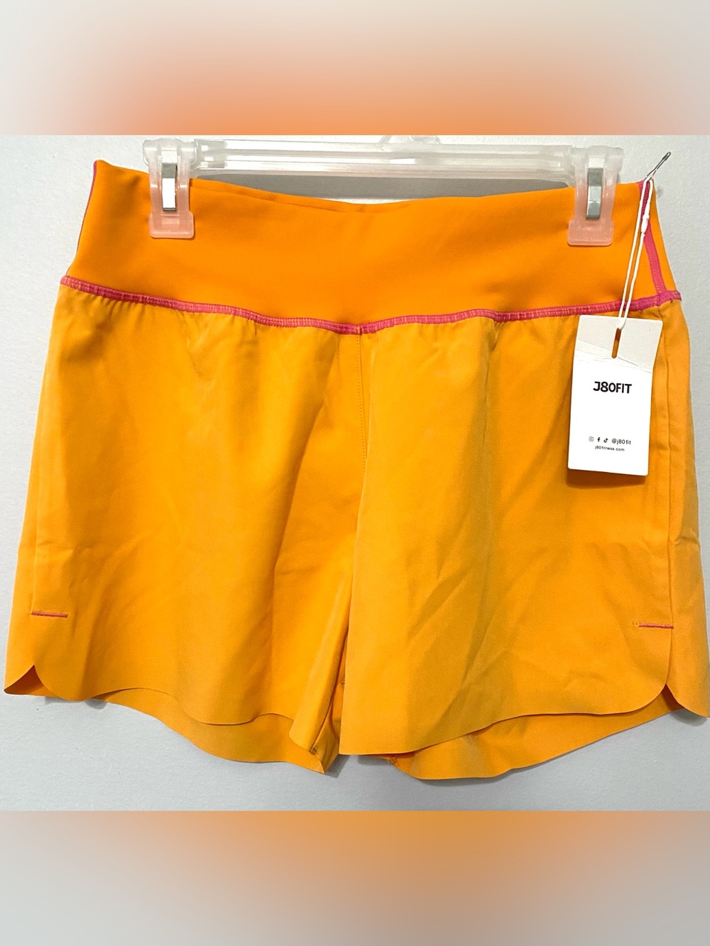Women's Athletic Shorts in Orange